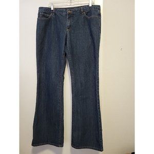 Michael Kors Women's Jeans Mid Rise Flare Blue Size 14